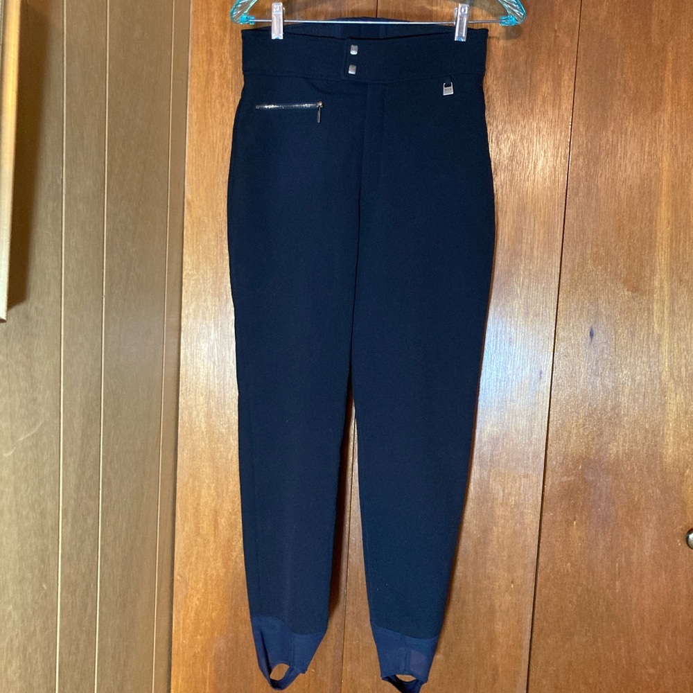 NILS Women's Black Fleece-lined Stirrup Ski Pants